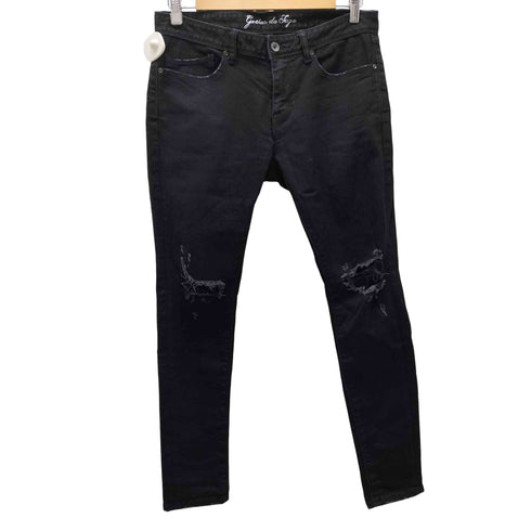 ゴスタールジフーガ GOSTAR DE FUGA 膝クラッシュ加工ストレッチスキニーデニムパンツ レディース JPN:44