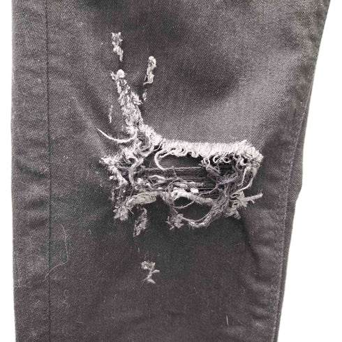 ゴスタールジフーガ GOSTAR DE FUGA 膝クラッシュ加工ストレッチスキニーデニムパンツ レディース JPN:44