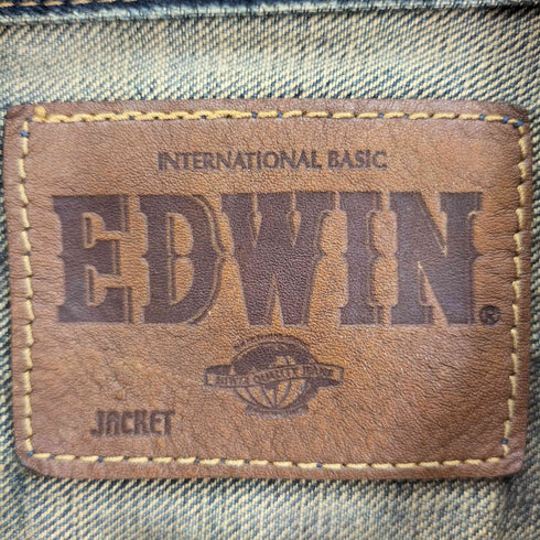 エドウィン EDWIN 46148 ユーズド加工 デニム ジャケット メンズ 3L