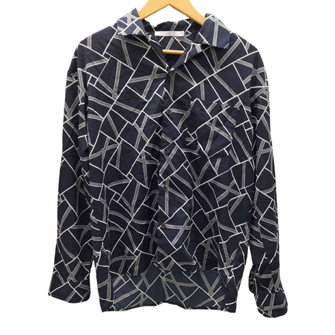 NEOSARTIC 総柄 開襟 オープンカラー L/S ポリ シャツ メンズ JPN:M