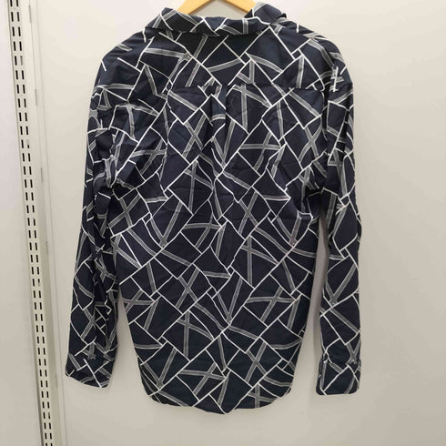 NEOSARTIC 総柄 開襟 オープンカラー L/S ポリ シャツ メンズ JPN:M