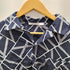 NEOSARTIC 総柄 開襟 オープンカラー L/S ポリ シャツ メンズ JPN:M