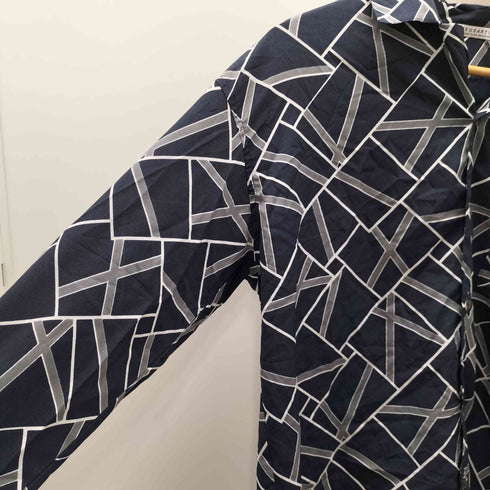 NEOSARTIC 総柄 開襟 オープンカラー L/S ポリ シャツ メンズ JPN:M