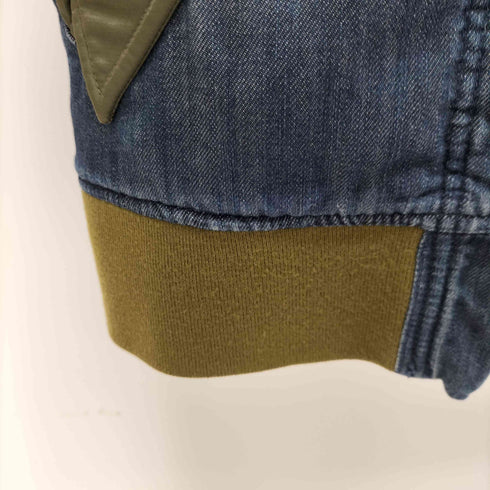 アヴィレックス AVIREX TYPE BLUE DENIM COMBI FLIGHT JACKET レディース S