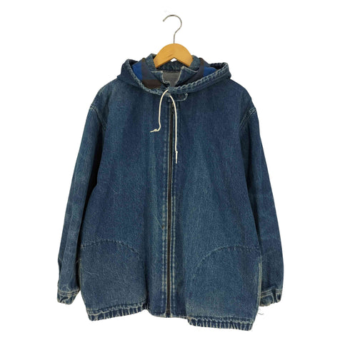 フーデッド デニムジップジャケット メンズ