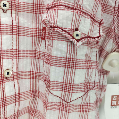 リーバイスレッドタブ Levis RED TAB シアサッカー チェック柄 半袖シャツ メンズ JPN:M