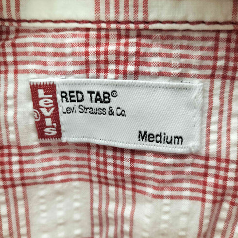 リーバイスレッドタブ Levis RED TAB シアサッカー チェック柄 半袖シャツ メンズ JPN:M