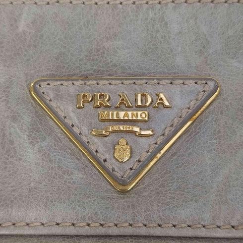 プラダ PRADA レザー フリンジ 2way ショルダーバッグ レディース