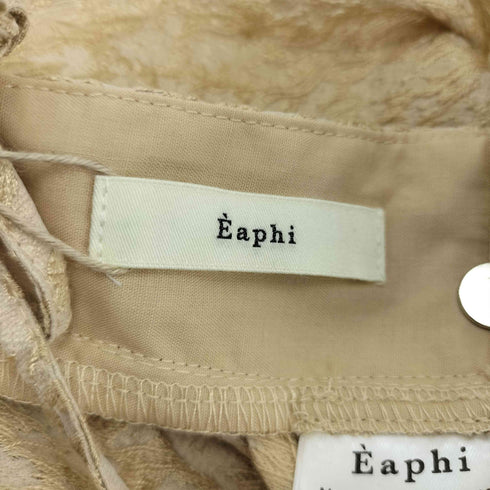 eaphi flower jacquard peplum tops レディース FREE