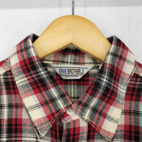 ファイブブラザー FIVE BROTHER 復刻 三角タグ L/Sネルシャツ メンズ JPN:M