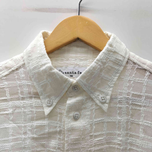 サンタフェ santa fe シースルー BDシャツ メンズ JPN:48
