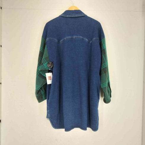 シーバイクロエ SEE BY CHLOE イタリア製 PLAID PRINT DENIM JACKET レディース 38