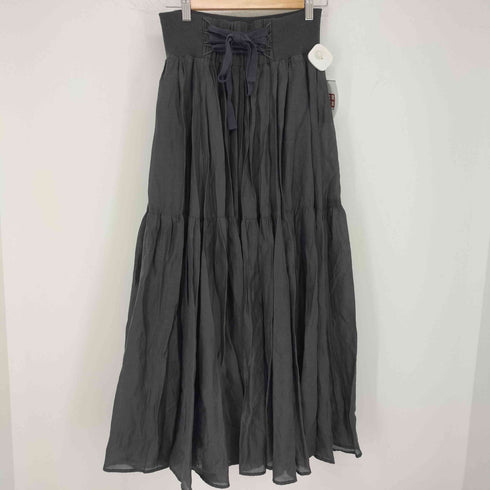 アンドクチュール And Couture リブ ティアードスカート レディース FREE