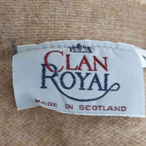 CLAN ROYAL スコットランド製 チェック柄 ウール ニットベスト メンズ import:M