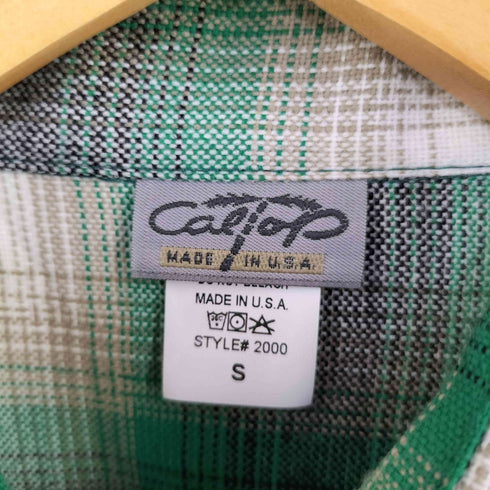 キャルトップ CALTOP #2000 オンブレチェック S/Sシャツ メンズ import:S