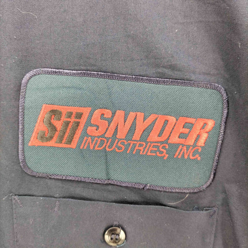 シンタス CINTAS ワッペン 企業ロゴ オーバーサイズ ボックスフィット ワークシャツ メンズ 5XL