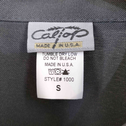 キャルトップ CALTOP #1000 PLAIN L/S サテン シャツ メンズ import:S
