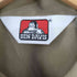 ベンデイビス BEN DAVIS 70-80s USA製 ロケットTALON ハーフジップ S/S ワークシャツ メンズ import:M