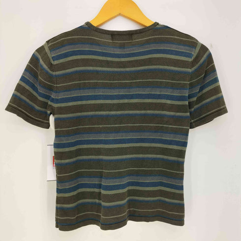 KASPER A.S.L. PETITE 90s シルク100 ボーダーボートネックカットソー レディース 6P