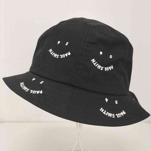 ピーエスポールスミス PS Paul Smith 刺繍ロゴ スマイルバケットハット レディース