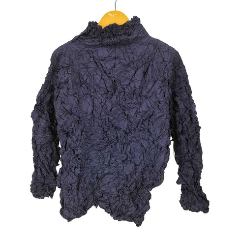 イッセイミヤケ ISSEY MIYAKE PwRMANwNTw 99AW シルク混 メレンゲ クラッシュ シワ加工 カットソー レディース 2