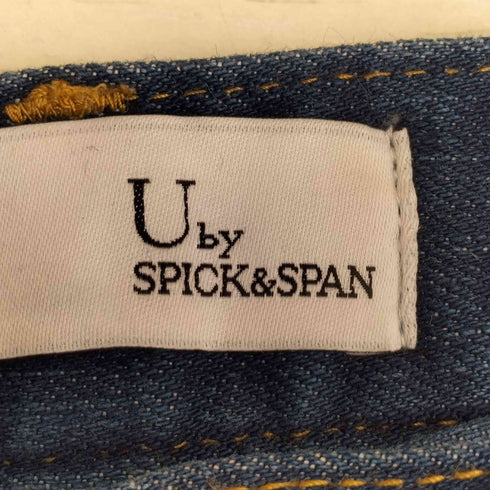 ユーバイスピックアンドスパン U by SPICK&SPAN ハイウエストフレアデニム レディース 34