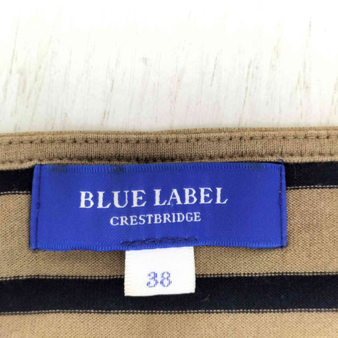 ブルーレーベルクレストブリッジ BLUE LABEL CRESTBRIDGE ボートネックS/SボーダーTシャツ レディース JPN:38