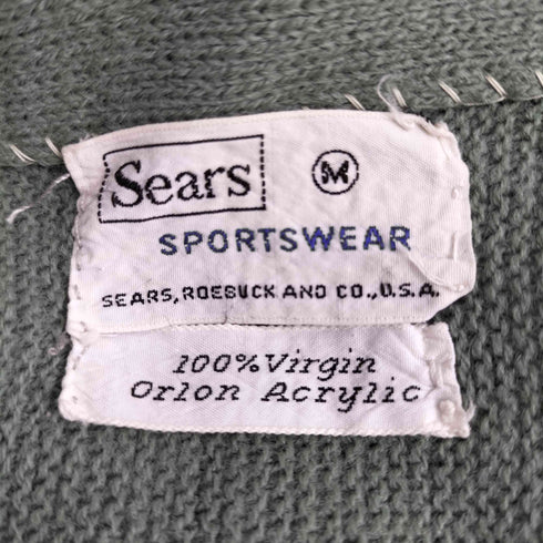 シアーズ Sears 60S アクリルVネックカーディガン メンズ JPN:M