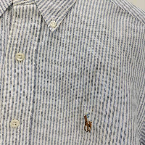 ラルフローレン RALPH LAUREN ポニー刺繍ロゴ ストライプシャツ メンズ 14 1/2