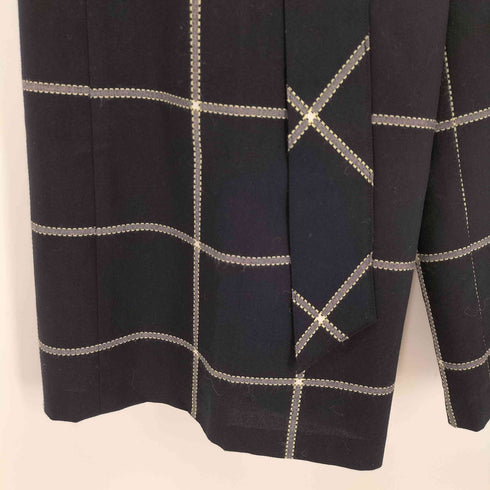 ブルーレーベルクレストブリッジ BLUE LABEL CRESTBRIDGE ベルテッドクロップドワイドパンツ レディース EUR:36