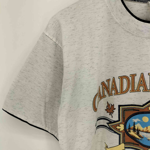 Fabec 90s カナダ製 フェイクレイヤード プリントTシャツ メンズ import:M