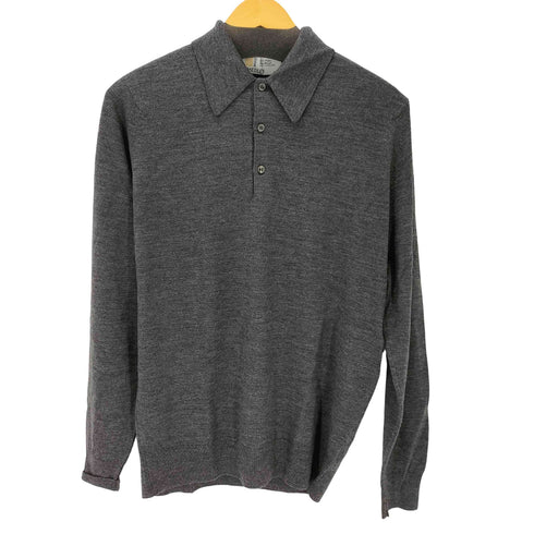 ジョンスメドレー JOHN SMEDLEY イングランド製 ウール ニットポロ メンズ import:M