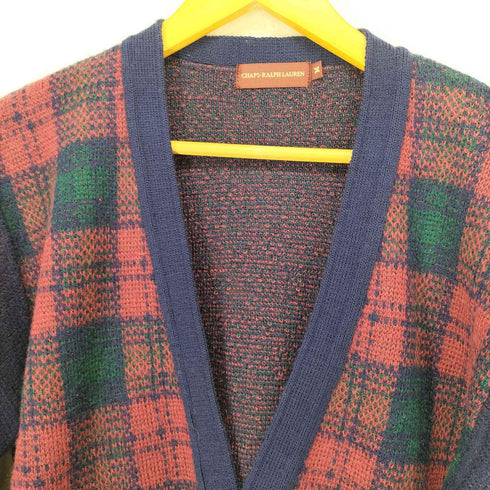 チャップスラルフローレン CHAPS RALPH LAUREN チェック カーディガン メンズ import:M
