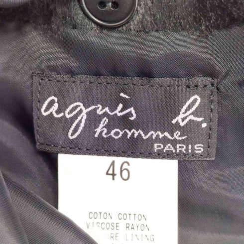 アニエスベーオム Agnes b.homme ベロアテーラードジャケット メンズ JPN:46