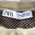 ザラ ZARA ARGYLE KNIT CARDIGAN レディース import:M