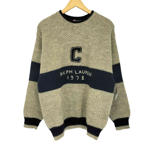 チャップスラルフローレン CHAPS RALPH LAUREN ボーダー クルーネックニット メンズ import:M