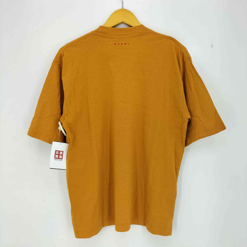 マルニ MARNI 23ss ロゴ刺繍 オーガニックコットン クルーネックTシャツ パックTシャツ レディース EUR:44