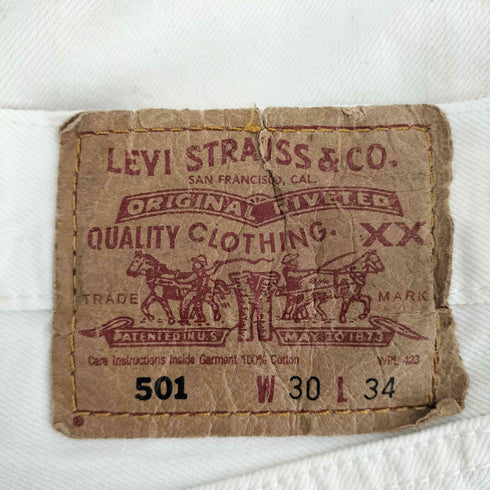 リーバイス Levis 501-12 ホワイトデニムパンツ メンズ 30inch