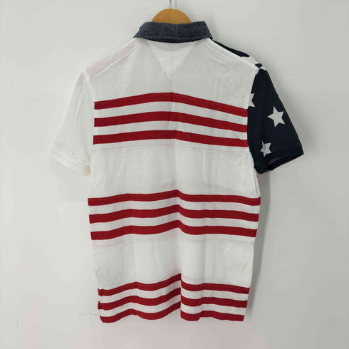 トミーヒルフィガー TOMMY HILFIGER 星条旗 マルチカラー S/Sポロシャツ メンズ JPN:M