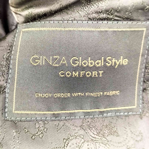 GINZA GLOBAL STYLE 3Pスーツセットアップ 2Bテーラードジャケット ノータック スラックス メンズ M