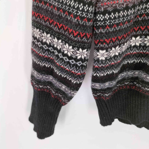 ジャンマアッカウォモ GEMMA.H UOMO イタリア製 スカルデザインVネックニット メンズ import:S