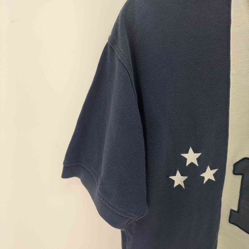 トミーヒルフィガー TOMMY HILFIGER ナンバリング刺繍 マルチカラーポロシャツ メンズ JPN:XL