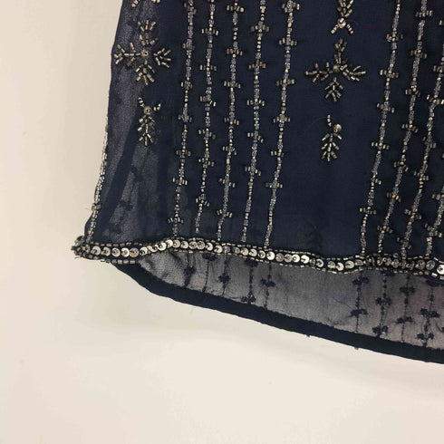 ザラ ZARA 総ビーズノースリーブブラウス レディース import:M