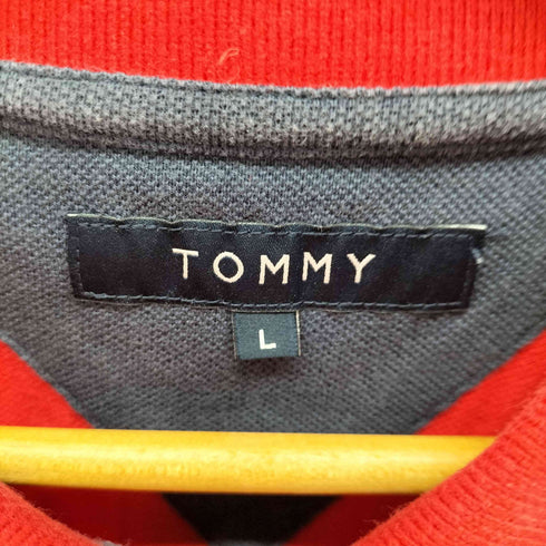 トミー TOMMY バックロゴプリント S/Sポロシャツ メンズ JPN:L