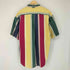 トミーヒルフィガー TOMMY HILFIGER エンブレム刺繍 マルチカラーストライプ 半袖BDシャツ メンズ JPN:XL