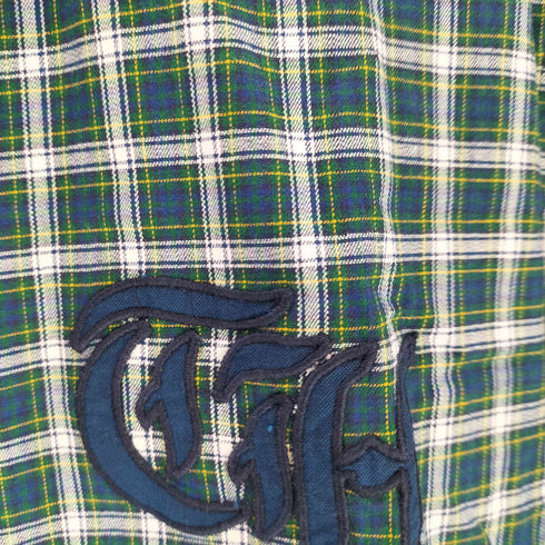 トミーヒルフィガー TOMMY HILFIGER ロゴ刺繍 クレイジーパターン ボタンダウンシャツ メンズ JPN:L