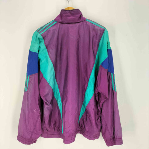 アディダス adidas 90s 銀タグ 万国期タグ ロゴ刺繍ナイロントラックジャケット メンズ JPN:M
