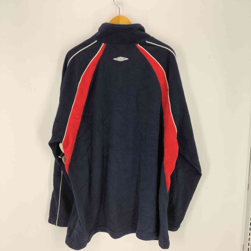 アンブロ UMBRO ロゴ刺繍 フリースハーフジッププルオーバー メンズ 3XL