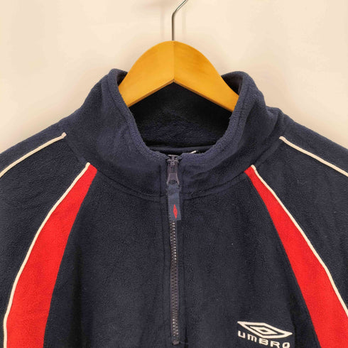 アンブロ UMBRO ロゴ刺繍 フリースハーフジッププルオーバー メンズ 3XL