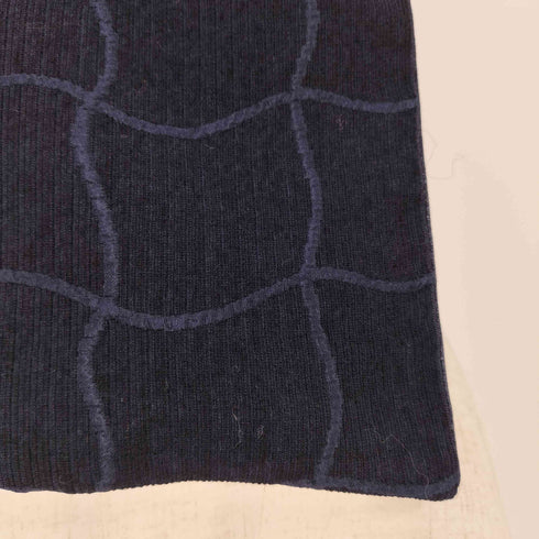 アルマーニコレツィオーニ ARMANI COLLEZIONI イタリア製 格子刺繍 シルク混 ストール メンズ